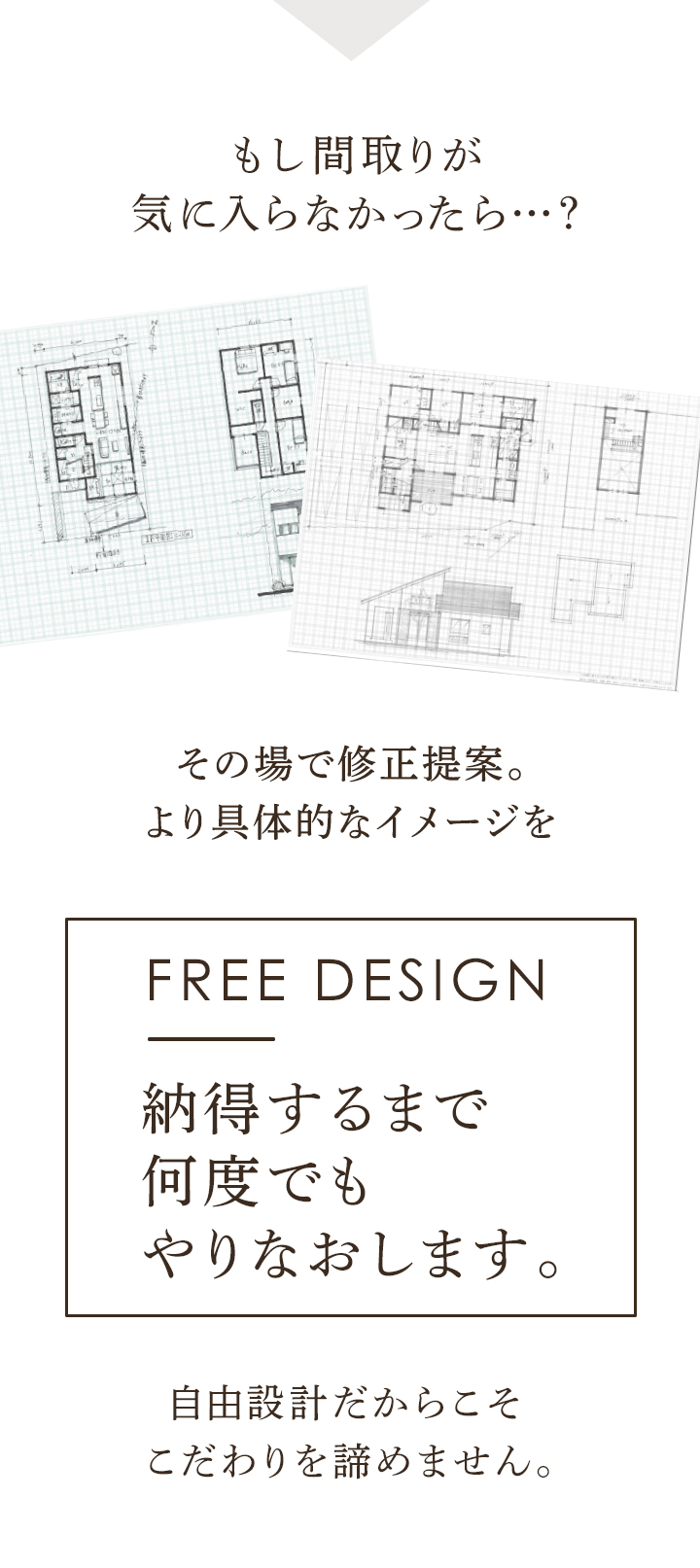 間取りは納得するまでご提案