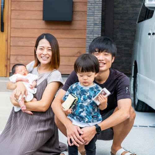 開放感にこだわったスキップフロアのある家